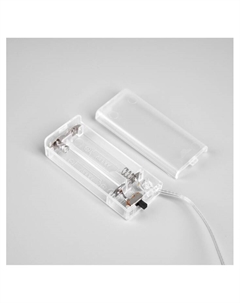 Гирлянда «Нить» 2 м роса с насадками «Кристалл», IP20, нить серебристая, 20 LED, батарейки AAx2 (не в комплекте), 2 режима, свечение тёплое белое Luazon lighting