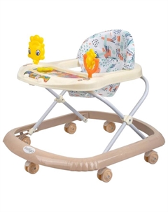 Ходунки «Солнышко», 7 колес, муз. игрушки, светло-бежевый Alis