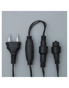 Гирлянда «Нить» 10 м, IP44, УМС, тёмная нить, 100 LED, свечение белое, мерцание белым, 220 В Luazon lighting