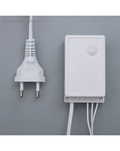 Гирлянда «Нить» 20 м, IP44, белая нить, 200 LED, свечение белое, 8 режимов, 220 В Luazon lighting