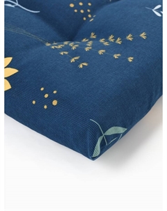 Подушка на стул «» Twilight forest, 42×42 см, синяя Доляна