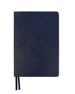 Ежедневник датированный, А5, 2026, твёрдая обложка из искусственной кожи «Небраска», 168 листов, синий Calligrata