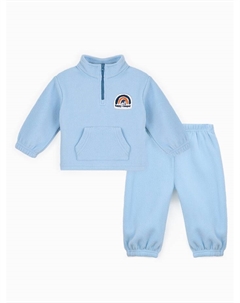 Костюм флисовый детский «» Happy camper, рост 80-86, голубой Крошка я
