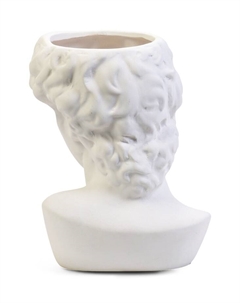 Фигурное кашпо для цветов «Голова Давида», 1.7 л, 16×12.7×23 см, керамика, белое Take it easy