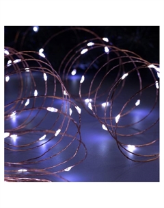 Гирлянда «Нить» 20 м роса, IP20, медная нить, 200 LED, свечение белое, 12 В Luazon lighting