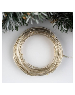 Гирлянда «Нить» 20 м роса, IP20, серебристая нить, 200 LED, свечение мульти, 12 В Luazon lighting