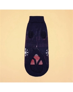 Свитер для животных, размер 14 (ДС 32-35, ОГ 35-45, ОШ 22-26 см), синий Пижон