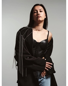 Бодичейн через плечо «Цепочка», цвет серебро Qf