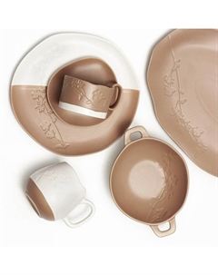 Блюдо керамическое «Монблан», 23×34 см, ручная работа Dolce ceramo.