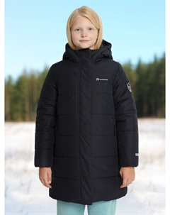 Куртка утепленная для девочек, Черный Outventure