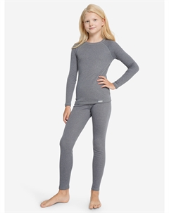 Комплект термобелья для девочек, Серый Glissade