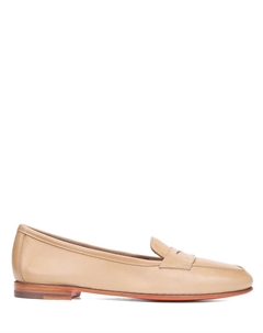 Лоферы кожаные Santoni