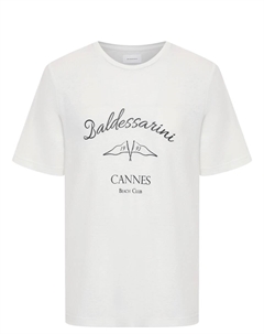 Футболка из хлопка и льна Baldessarini