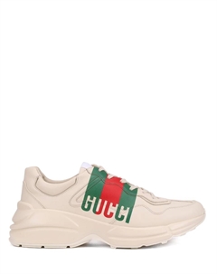 Кроссовки кожаные Rhyton Gucci