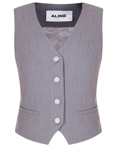 Жилет из хлопка и вискозы Aline