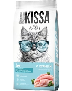 Сухой корм для кошек Kissa для профилактики мочекаменной болезни с курицей