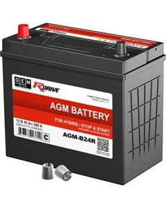 Автомобильный аккумулятор RDrive AGM Asia JL 380A Rdrive