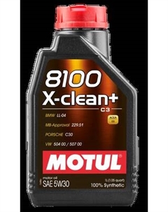 Моторное масло Motul 8100 X-clean+ 5W30 / 106376