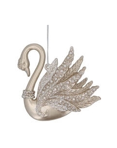 Елочная игрушка Gisela Graham Magnolia. Лебедь / 15332 Gisela graham