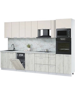 Кухонный гарнитур Интерлиния Мила Лайт 3.2-ПМ3