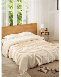 Плед Karven Пике муслиновый евро 220x240 / PL035 CLASSICAL v1/Krem