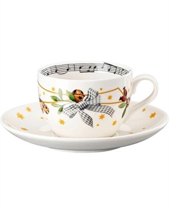 Чашка с блюдцем Hutschenreuther Christmas Songs 2024 / 02471-727212-14765