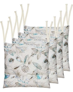 Подушка на стул MATEX Homely Бирюзовые Листочки / 68-051 Matex