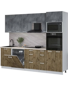 Кухонный гарнитур Интерлиния Мила Лайт 2.6-ПМ1