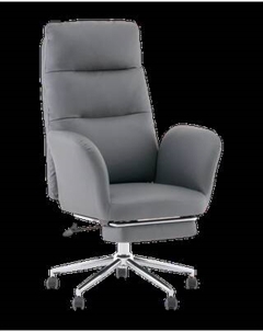 Кресло офисное TopChairs Solid с оттоманкой / DD-004-OT серый Topchairs