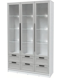 Шкаф с витриной Интерлиния Концепт Тренд КТ-ШВ3 с подсветкой