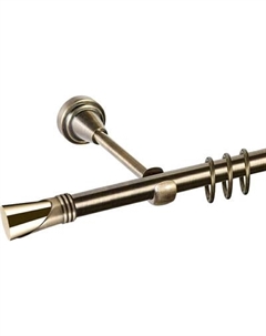 Карниз для штор АС ФОРОС Grace D19К + наконечники Вега золото Ас форос