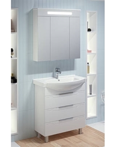 Тумба с умывальником Runo Верона 75 + Элеганс 75