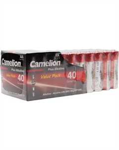 Комплект батареек Camelion Plus Alkaline LR6 SP-40 / LR6-SP40HFB