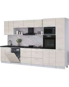 Кухонный гарнитур Интерлиния Мила Лайт 3.4-ПМ1