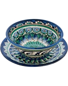 Чашка с блюдцем Grand Metall Invest Риштан большая Grand metall invest