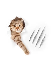 Шторка-занавеска для ванны JoyArty Кот с царапиной / sc_31202 Joyarty