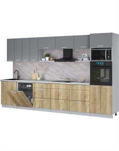 Кухонный гарнитур Интерлиния Мила Лайт 3.6-ПМ1-2