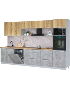 Кухонный гарнитур Интерлиния Мила Лайт 3.5-ПМ1-2