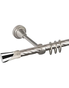 Карниз для штор АС ФОРОС Grace D19К + наконечники Вега хром Ас форос
