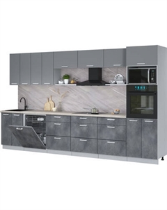 Кухонный гарнитур Интерлиния Мила Лайт 3.6-ПМ1-2