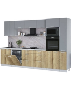 Кухонный гарнитур Интерлиния Мила Лайт 3.3-ПМ1