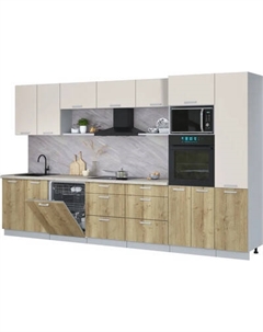 Кухонный гарнитур Интерлиния Мила Лайт 3.6-ПМ1