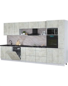 Кухонный гарнитур Интерлиния Мила Лайт 3.8-ПМ1