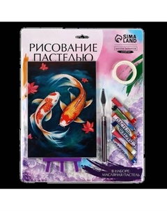 Набор для рисования Школа талантов Рисование пастелью. Карпы в реке / 10291594