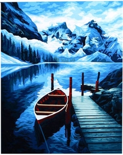 Картина по номерам Школа талантов Зимнее озеро / 9898617