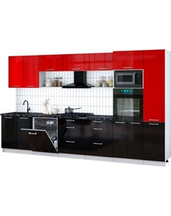 Кухонный гарнитур Интерлиния Мила Gloss 3.6-ПМ1