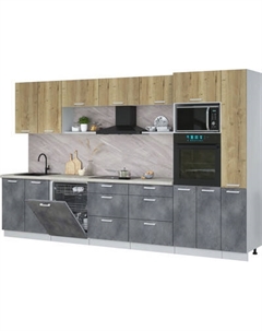 Кухонный гарнитур Интерлиния Мила Лайт 3.5-ПМ1