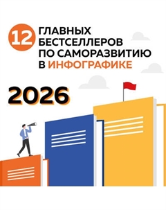 Календарь настенный Эксмо 12 главных бестселлеров по саморазвитию. 2026 год