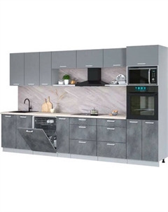 Кухонный гарнитур Интерлиния Мила Лайт 3.5-ПМ1-2