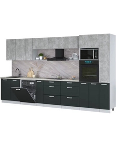 Кухонный гарнитур Интерлиния Мила Лайт 3.8-ПМ1